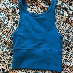 Lululemon Blue Ribbed Tank Top